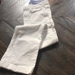 GAP white denim bootcut pants